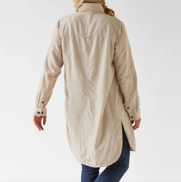 DULUTH Women's Artisan Hemp Duster Shirt Dress Organic Cotton Long Line Size XL. - Picture 3 of 15